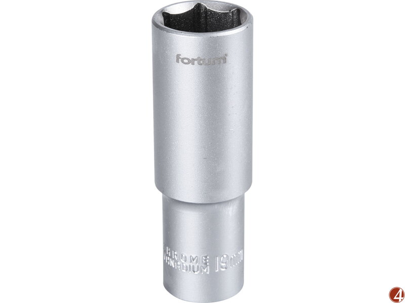 Hlavice nástrčná prodloužená 1/2", 19mm, L 77mm Hlavice nástrčná prodloužená 1/2", 19mm, L 77mm