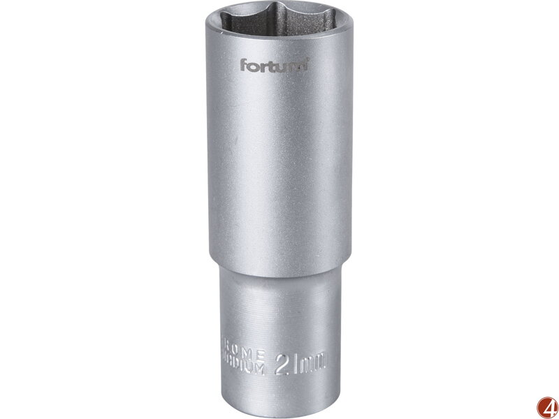 Hlavice nástrčná prodloužená 1/2", 21mm, L 77mm Hlavice nástrčná prodloužená 1/2", 21mm, L 77mm