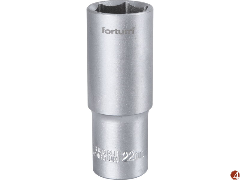 Hlavice nástrčná prodloužená 1/2", 22mm, L 77mm Hlavice nástrčná prodloužená 1/2", 22mm, L 77mm