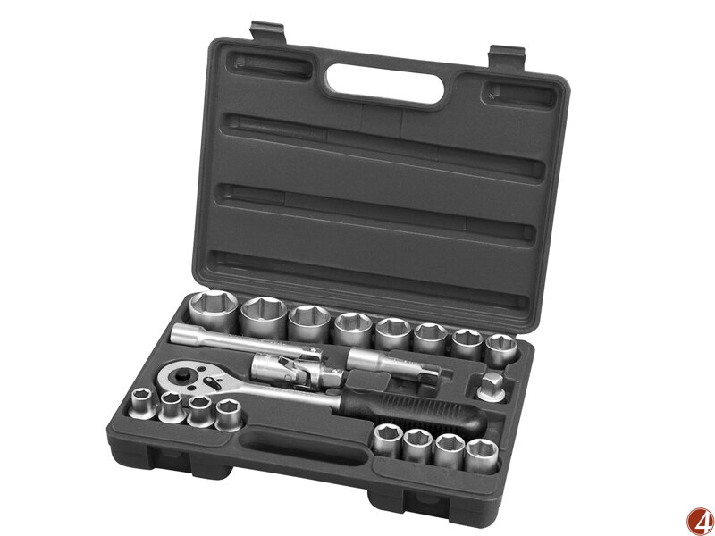Hlavice nástrčné, sada 21ks, 1/2", CrV Hlavice nástrčné, sada 21ks, 1/2", CrV