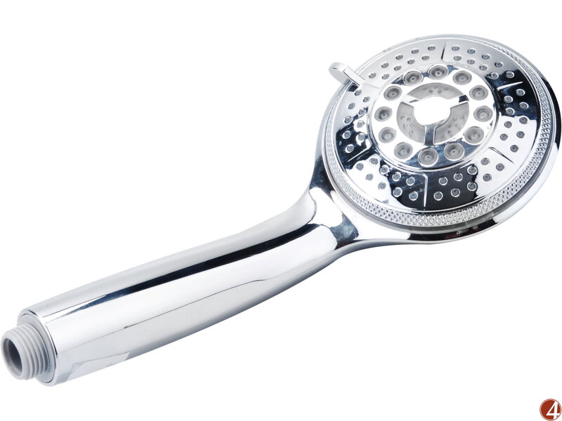 Hlavice sprchová LED, 5 funkcí, 100mm, chrom Hlavice sprchová LED, 5 funkcí, 100mm, chrom