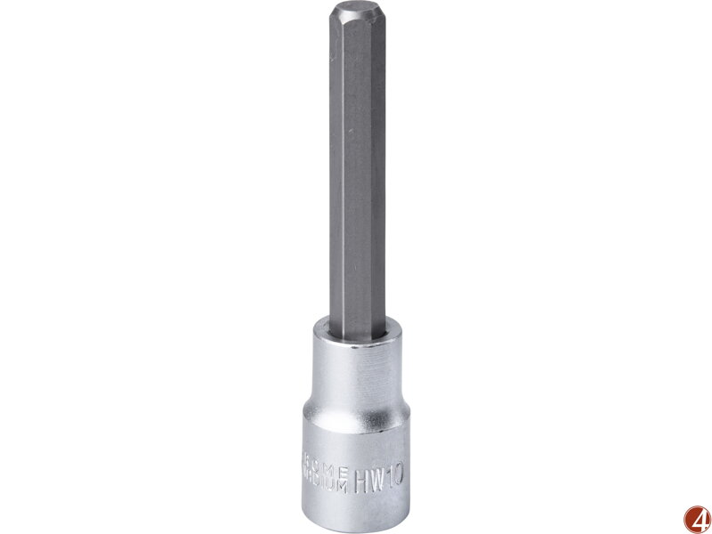 Hlavice zástrčná 1/2" prodlouž. imbus, H 10, L 100mm Hlavice zástrčná 1/2" prodlouž. imbus, H 10, L 100mm