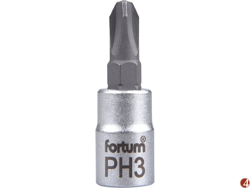 Hlavice zástrčná 1/4" hrot křížový, PH 3, L 37mm Hlavice zástrčná 1/4" hrot křížový, PH 3, L 37mm