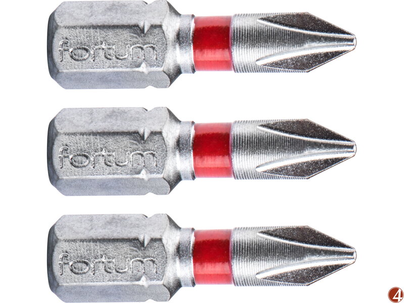 Hrot křížový phillips, sada 3ks, PH 1x25mm, S2 Hrot křížový phillips, sada 3ks, PH 1x25mm, S2