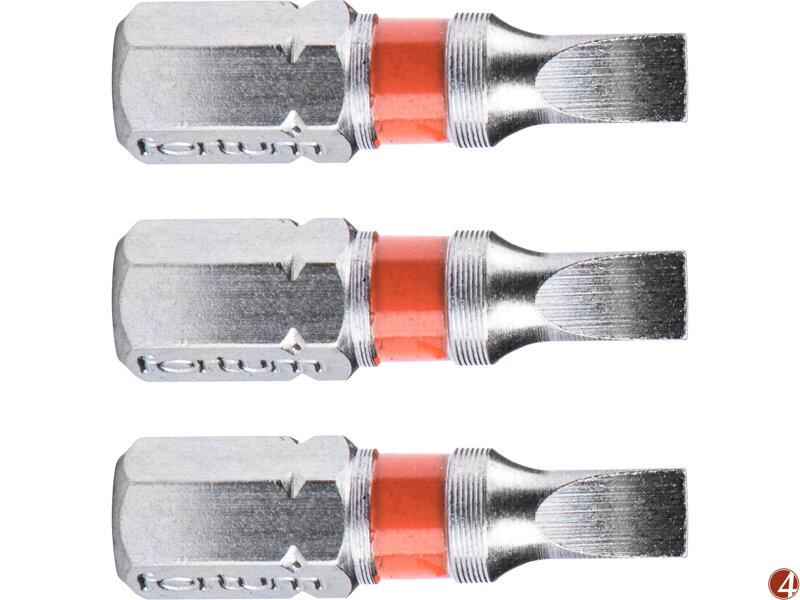 Hrot plochý sada 3ks, 4x25mm, S2 Hrot plochý sada 3ks, 4x25mm, S2
