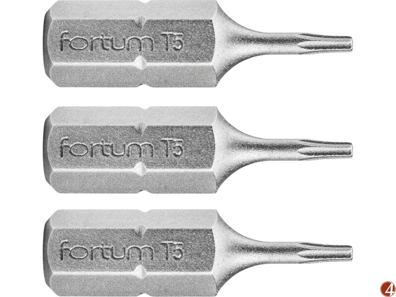 Hrot TORX, sada 3ks, T 5x25mm, S2 Hrot TORX, sada 3ks, T 5x25mm, S2