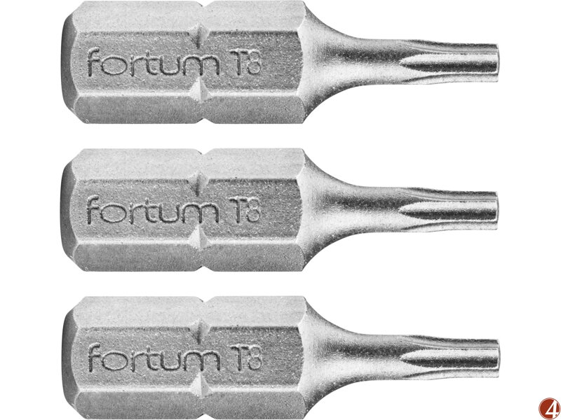 Hrot TORX, sada 3ks, T 8x25mm, S2 Hrot TORX, sada 3ks, T 8x25mm, S2