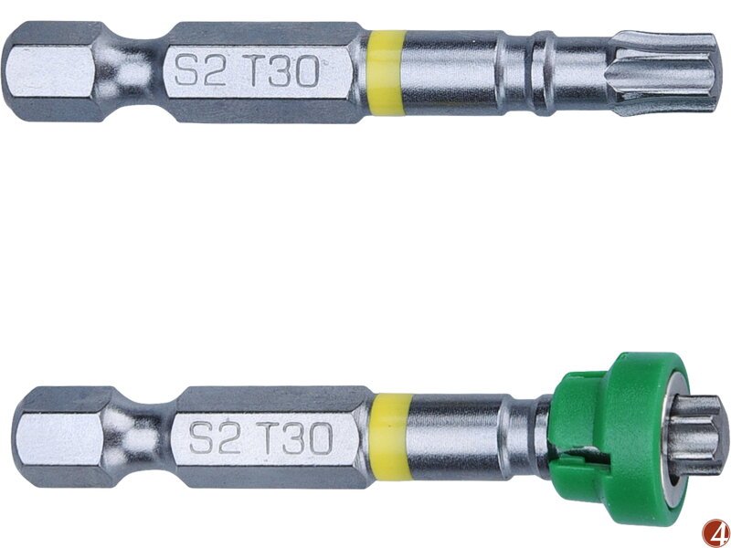 Hroty sada 2ks TORX s magnetickým kloboučkem, T 30x50mm, S2 Hroty sada 2ks TORX s magnetickým kloboučkem, T 30x50mm, S2