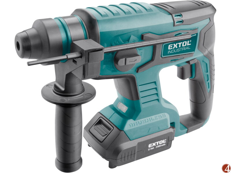 Kladivo vrtací aku SHARE20V, 1,7J, SDS plus, BRUSHLESS, 20V Li-ion, 2000mAh