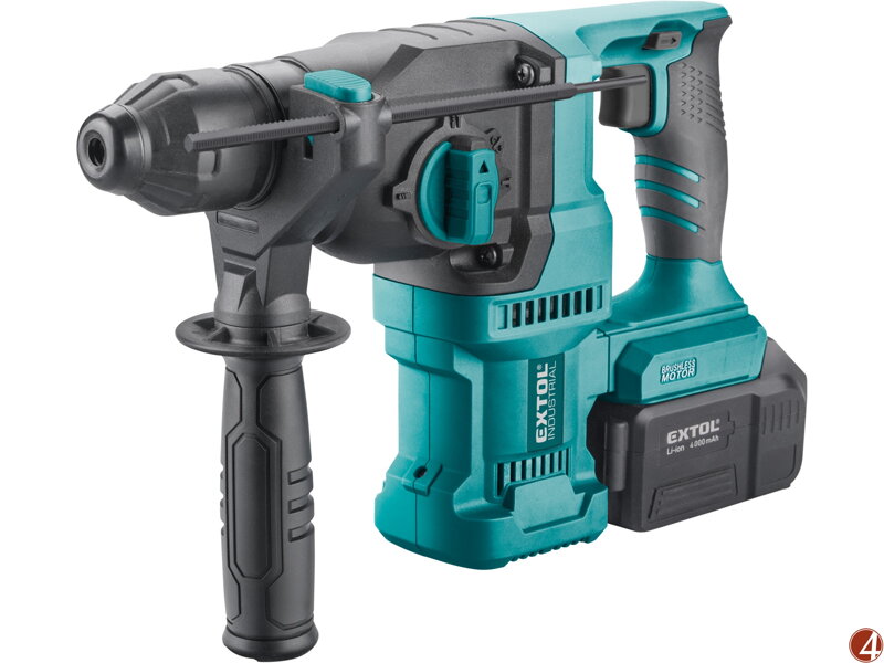 Kladivo vrtací aku SHARE20V, 2,6J, SDS plus, BRUSHLESS, 20V Li-ion, 4000mAh