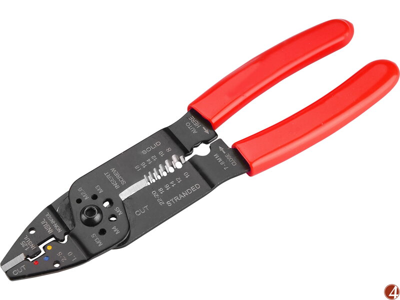 Kleště lisovací/krimpovací na konektory, 215mm Kleště lisovací/krimpovací na konektory, 215mm