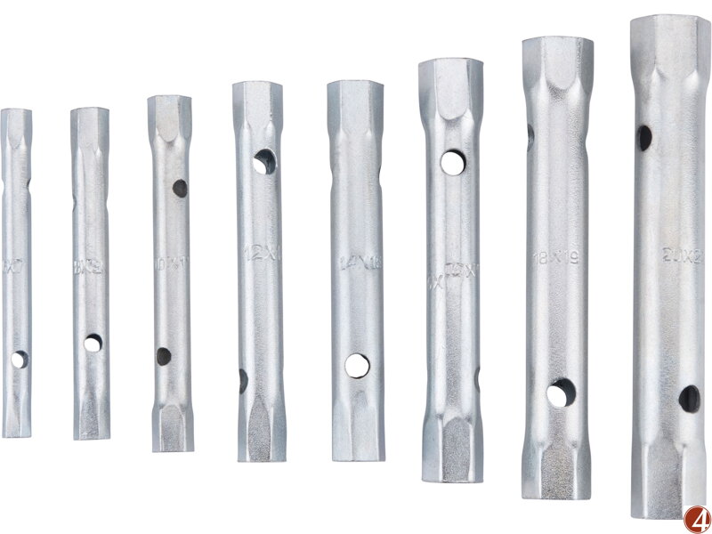 Klíče trubkové, sada 8ks, 6-22mm, CrV Klíče trubkové, sada 8ks, 6-22mm, CrV