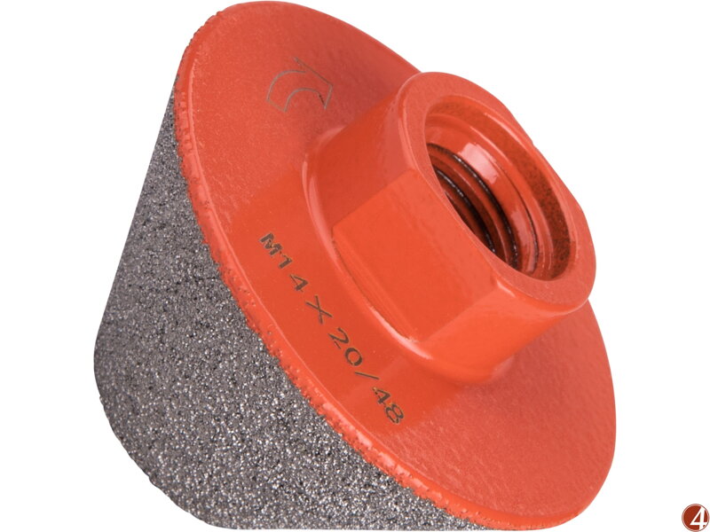 Korunka brusná diamantová kónická, O 20-48mm, závit M14 Korunka brusná diamantová kónická, O 20-48mm, závit M14