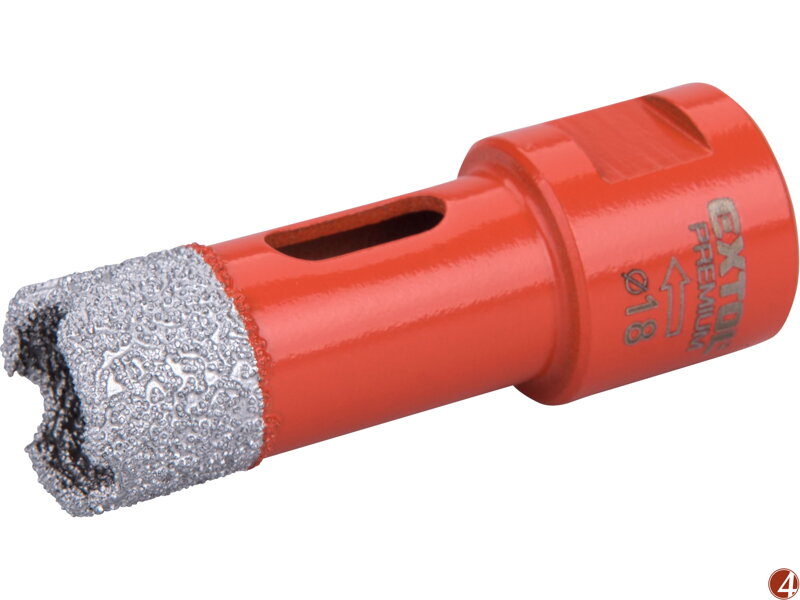 Korunka vykružovací diamantová, O 18mm, závit M14 Korunka vykružovací diamantová, O 18mm, závit M14