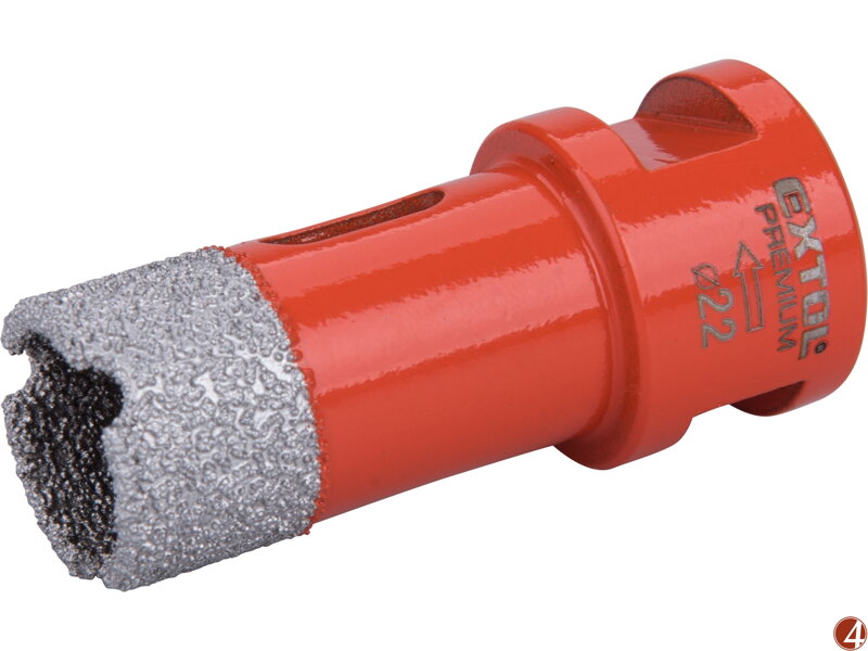 Korunka vykružovací diamantová, O 22mm, závit M14 Korunka vykružovací diamantová, O 22mm, závit M14