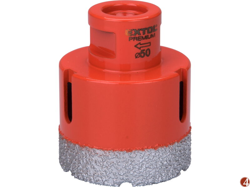 Korunka vykružovací diamantová, O 50mm, závit M14 Korunka vykružovací diamantová, O 50mm, závit M14