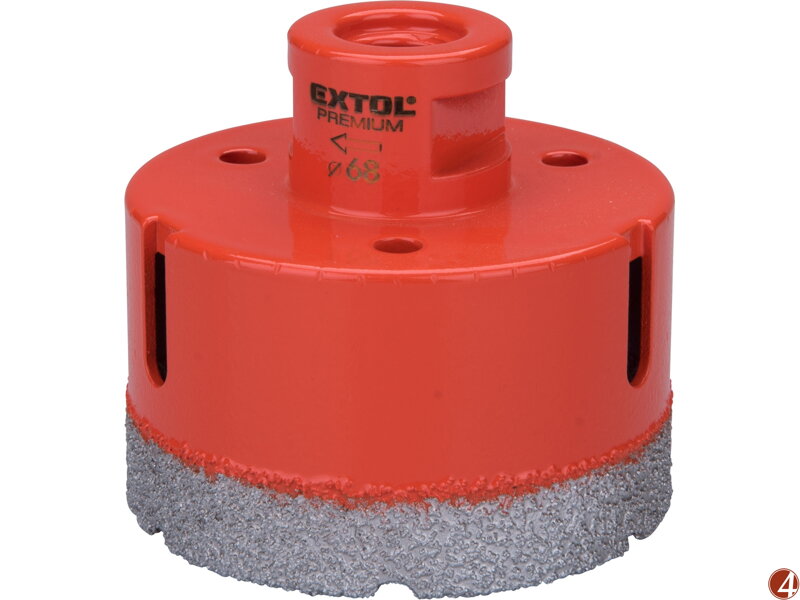 Korunka vykružovací diamantová, O 68mm, závit M14 Korunka vykružovací diamantová, O 68mm, závit M14