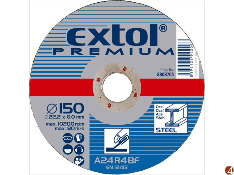 Kotouč brusný na ocel, O 150x6,0x22,2mm Kotouč brusný na ocel, O 150x6,0x22,2mm