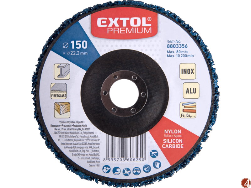 Kotouč brusný nylonový, O 150x14mm, nylon/abrazivo SiC Kotouč brusný nylonový, O 150x14mm, nylon/abrazivo SiC
