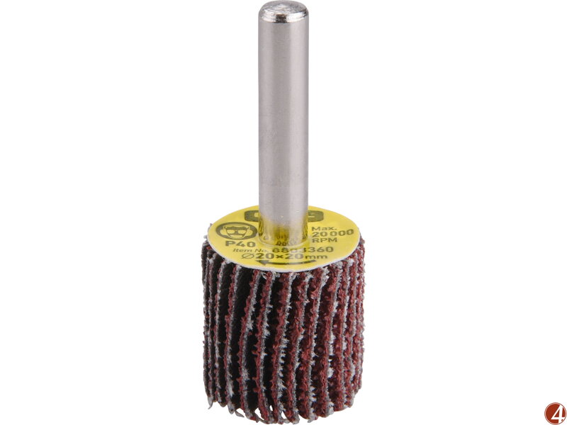 Kotouč lamelový brusný na stopce, O 20x20x6mm, P100 Kotouč lamelový brusný na stopce, O 20x20x6mm, P100