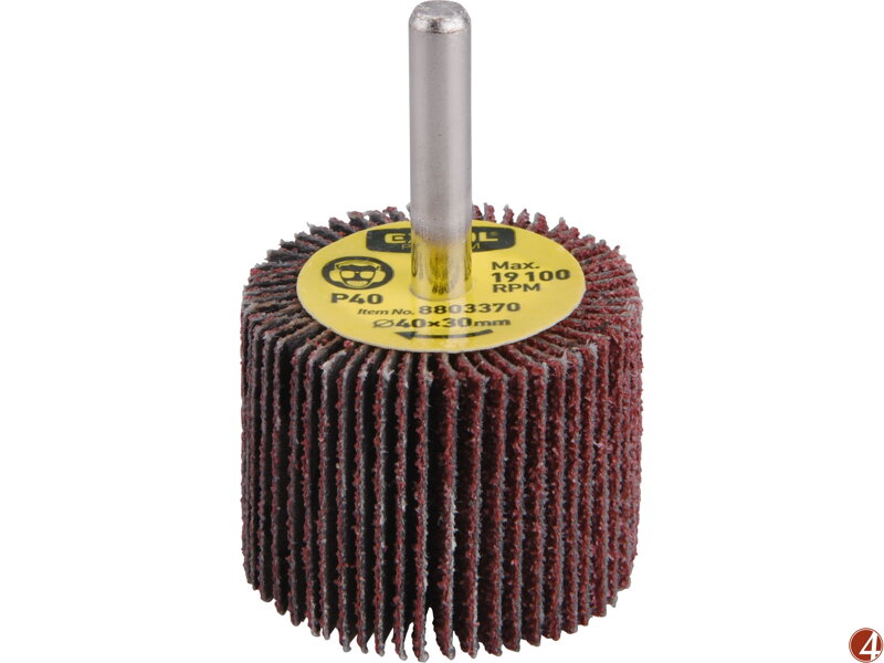Kotouč lamelový brusný na stopce, O 40x30x6mm, P60 Kotouč lamelový brusný na stopce, O 40x30x6mm, P60