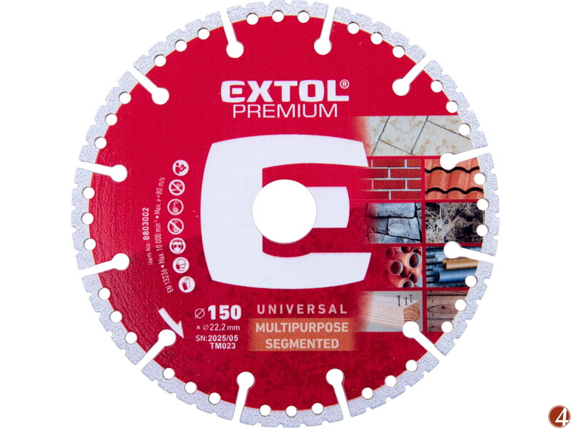 Kotouč řezný diamantový MULTI univerzální, O150x2,6x22,2mm Kotouč řezný diamantový MULTI univerzální, O150x2,6x22,2mm