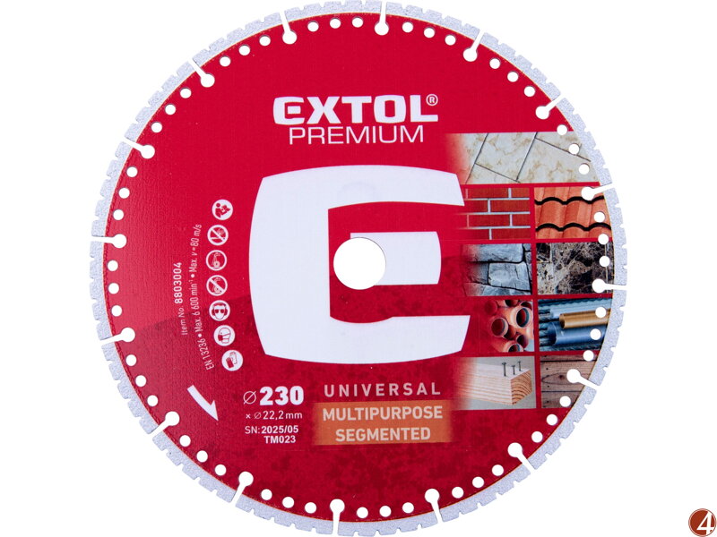 Kotouč řezný diamantový MULTI univerzální, O230x2,8x22,2mm Kotouč řezný diamantový MULTI univerzální, O230x2,8x22,2mm