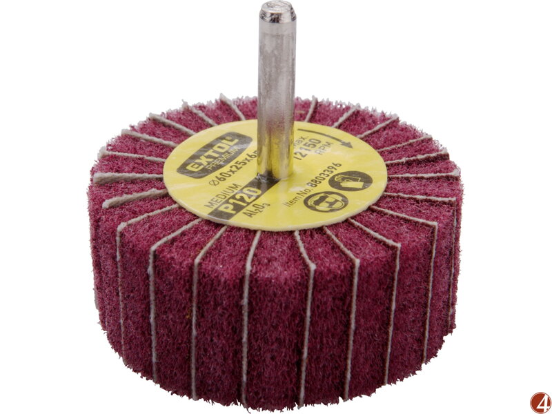 Kotouč z korund. brusného rouna kombinovaný, na stopce, O 60x25x6mm Kotouč z korund. brusného rouna kombinovaný, na stopce, O 60x25x6mm