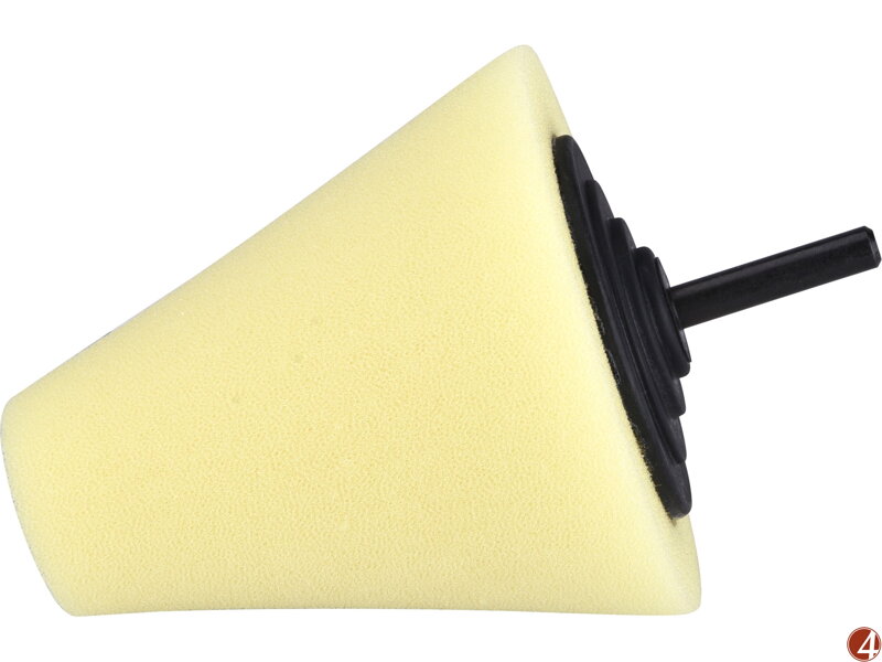 Kužel leštící pěnový, T80, žlutý, ⌀80mm, stopka 6mm Kužel leštící pěnový, T80, žlutý, ⌀80mm, stopka 6mm