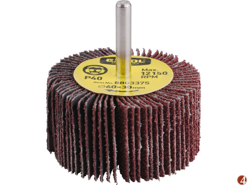 Lamelový kotouč brusný na stopce, O 60x30x6mm, P100 Lamelový kotouč brusný na stopce, O 60x30x6mm, P100