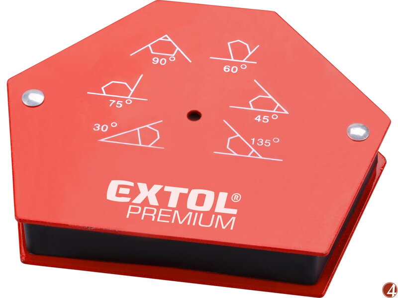 Magnet-úhelník svařovací, 30°-45°-60°-75°-90°-135°, nosnost do 22kg
