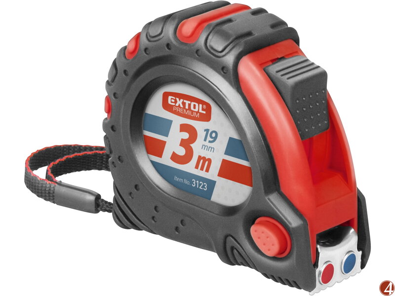 Metr svinovací, 3m, š. pásku 19mm Metr svinovací, 3m, š. pásku 19mm