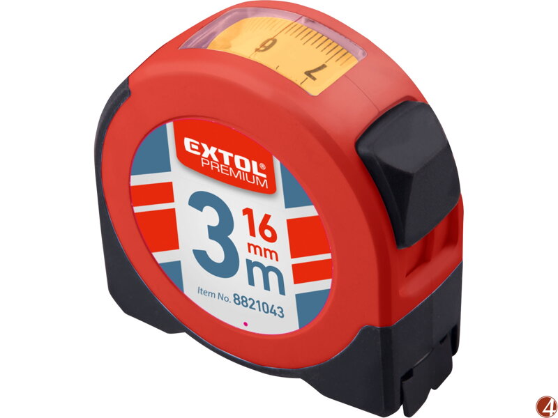 Metr svinovací s odečítacím okénkem, 3m, š. pásku 16mm Metr svinovací s odečítacím okénkem, 3m, š. pásku 16mm