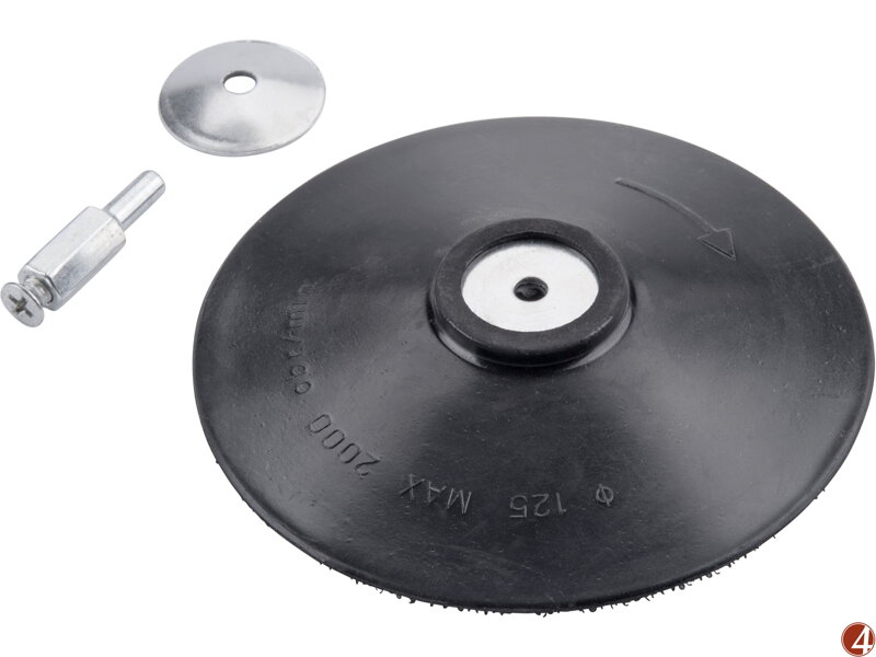 Nosič brusných výseků, do vrtačky - suchý zip, O 125mm, Nosič brusných výseků, do vrtačky - suchý zip, O 125mm,