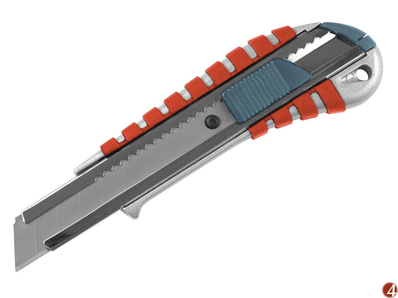 Nůž ulamovací kovový s kovovou výztuhou, 18mm, Auto-lock Nůž ulamovací kovový s kovovou výztuhou, 18mm, Auto-lock