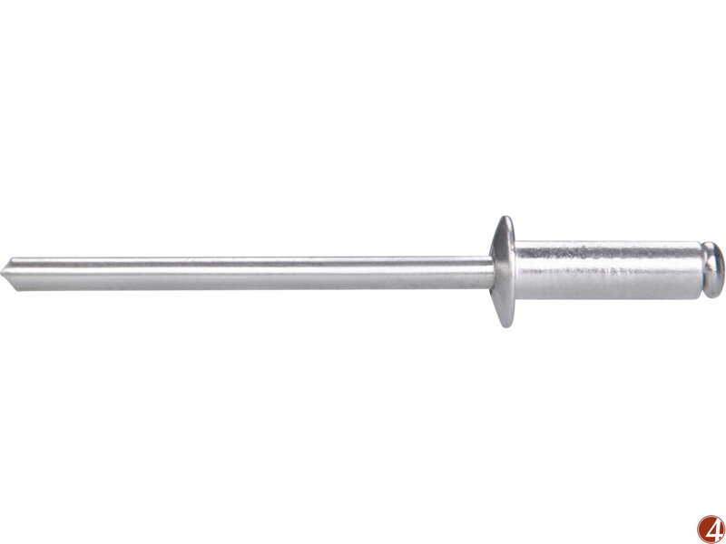 Nýty trhací hliníkové sada 1000ks, O 3,2x9,6mm plochá hlava Nýty trhací hliníkové sada 1000ks, O 3,2x9,6mm plochá hlava