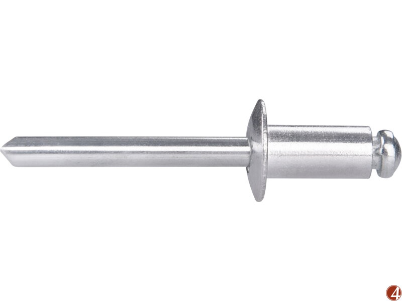 Nýty trhací hliníkové sada 250ks, O 6,4x12,7mm plochá hlava Nýty trhací hliníkové sada 250ks, O 6,4x12,7mm plochá hlava