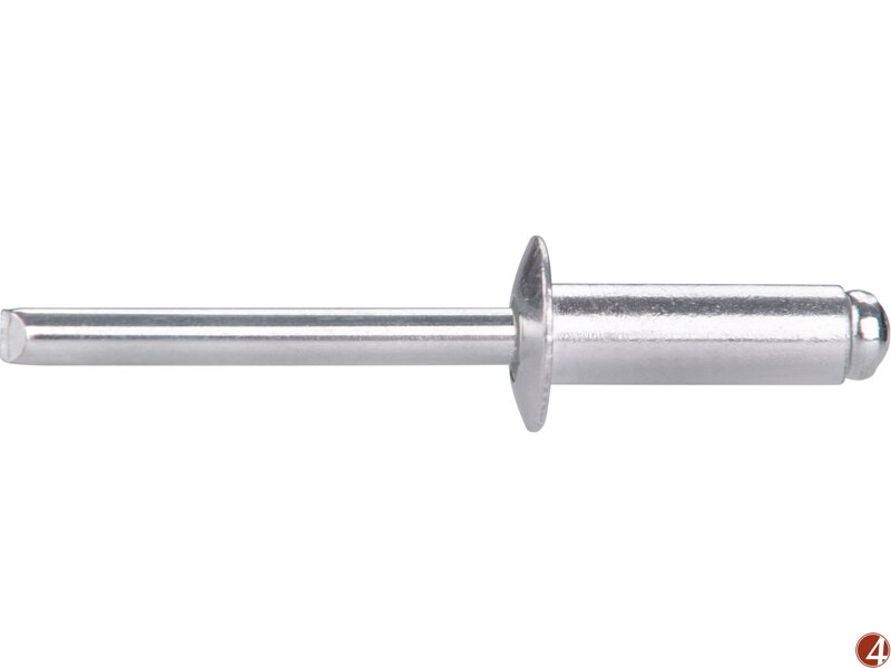 Nýty trhací hliníkové sada 250ks, O 6,4x19mm plochá hlava Nýty trhací hliníkové sada 250ks, O 6,4x19mm plochá hlava