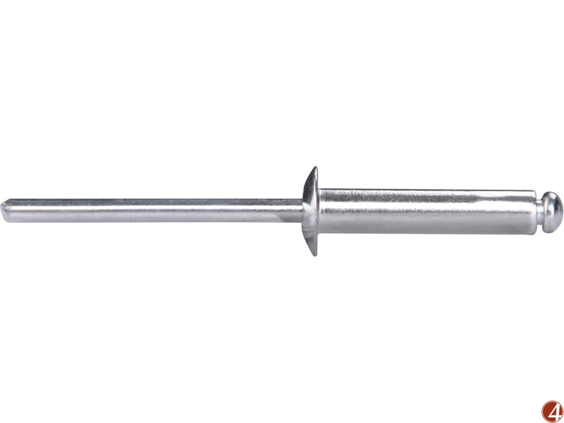 Nýty trhací hliníkové sada 500ks, O 4,0x19mm plochá hlava Nýty trhací hliníkové sada 500ks, O 4,0x19mm plochá hlava