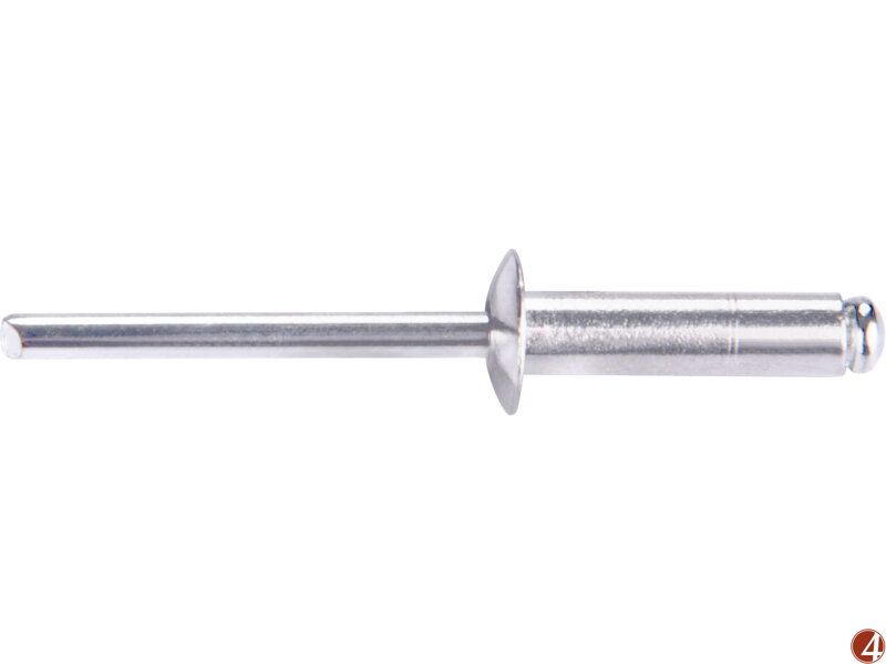 Nýty trhací hliníkové sada 500ks, O 4,8x19mm plochá hlava Nýty trhací hliníkové sada 500ks, O 4,8x19mm plochá hlava