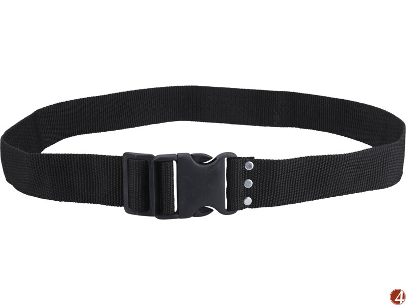 Opasek nylonový černý, š.5cm x d.122cm, plast. přezka, nylon Opasek nylonový černý, š.5cm x d.122cm, plast. přezka, nylon