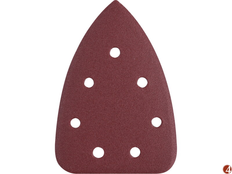 Papíry brusné delta, suchý zip, bal. 10ks, 140x100mm, P100 Papíry brusné delta, suchý zip, bal. 10ks, 140x100mm, P100