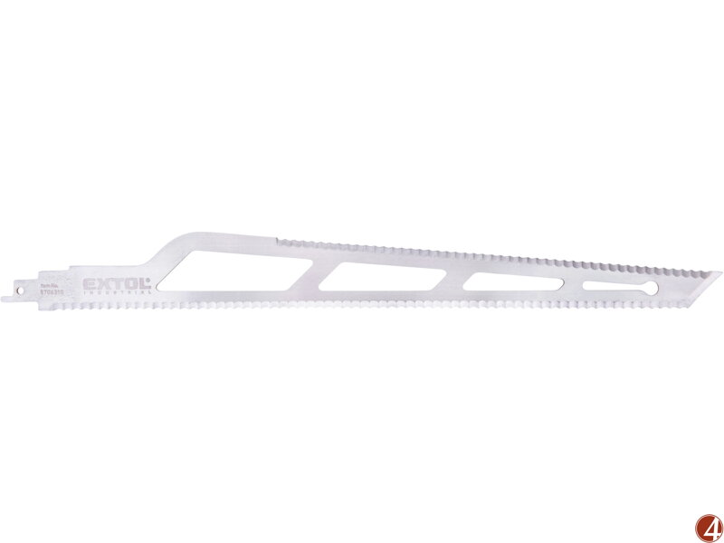 Plátek do pily ocasky na izolační mat./oboustranný, 400x45x1,5mm, nerez