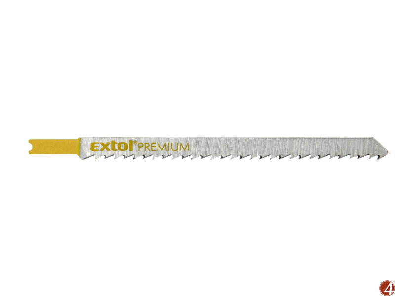 Plátky do přímočaré pily 5ks, 126x4,0mm, HCS Plátky do přímočaré pily 5ks, 126x4,0mm, HCS