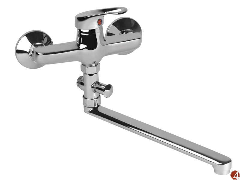 POŠK. OBAL baterie jádrová, 100mm, rovné ramínko 30cm, 35mm, chrom