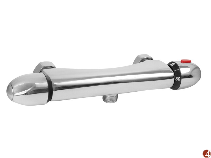 POŠK. OBAL baterie termostatická sprchová univerzální, 100mm, keramický ventil, chrom