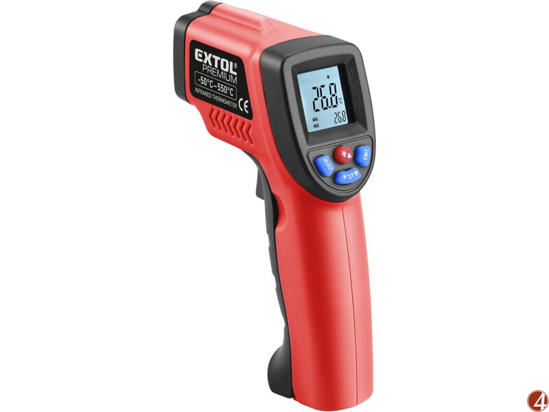 POŠK. OBAL teploměr bezkontatktní IR průmyslový, -50°až 550°C, -50°až 550°C