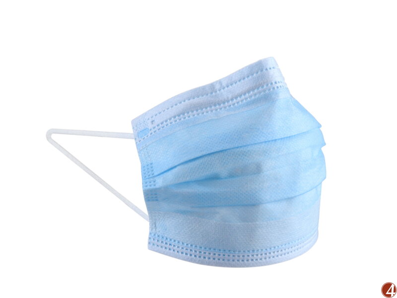 Roušky hygienické, balení 50ks, rozměr roušky 17,5 x 9,5cm s gumičkami kolem uší Roušky hygienické, balení 50ks, rozměr roušky 17,5 x 9,5cm s gumičkami kolem uší