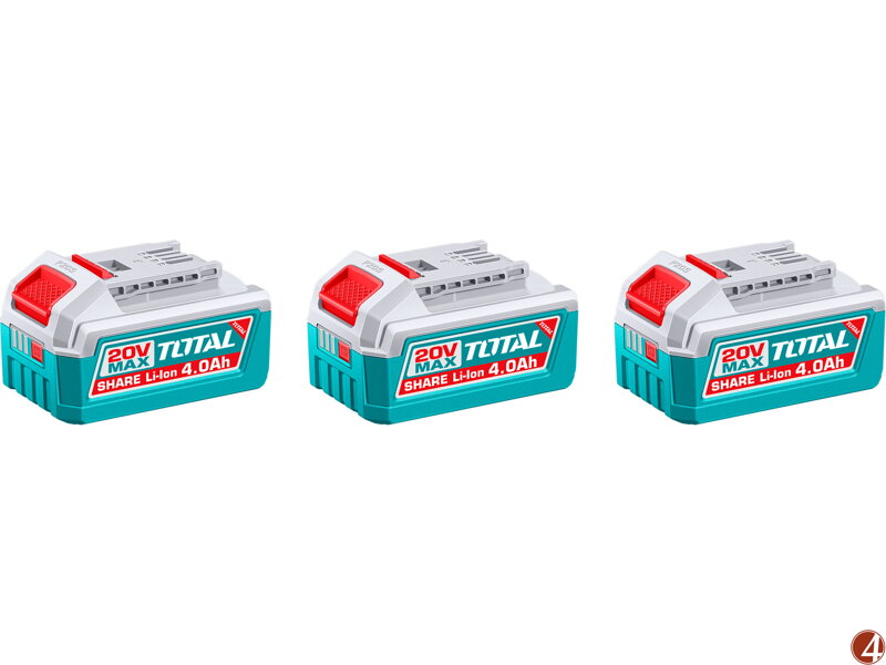 Sada baterií, 20V Li-ion, 4000mAh, industrial