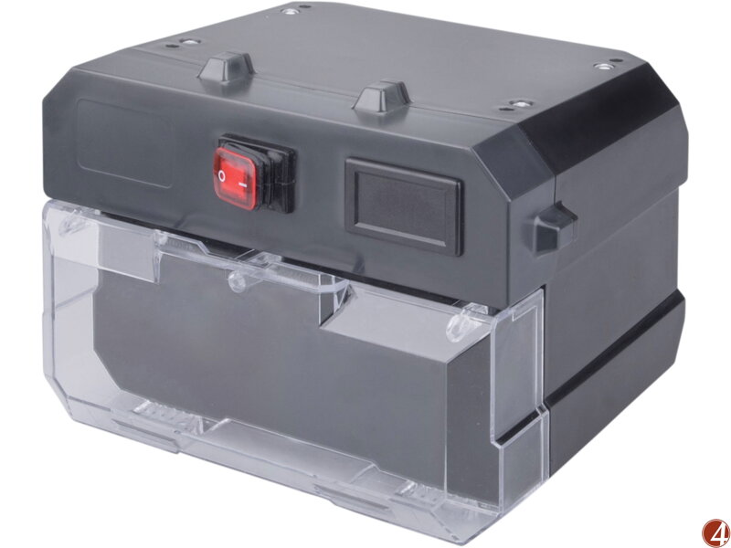 Skříň na baterii s elektronikou